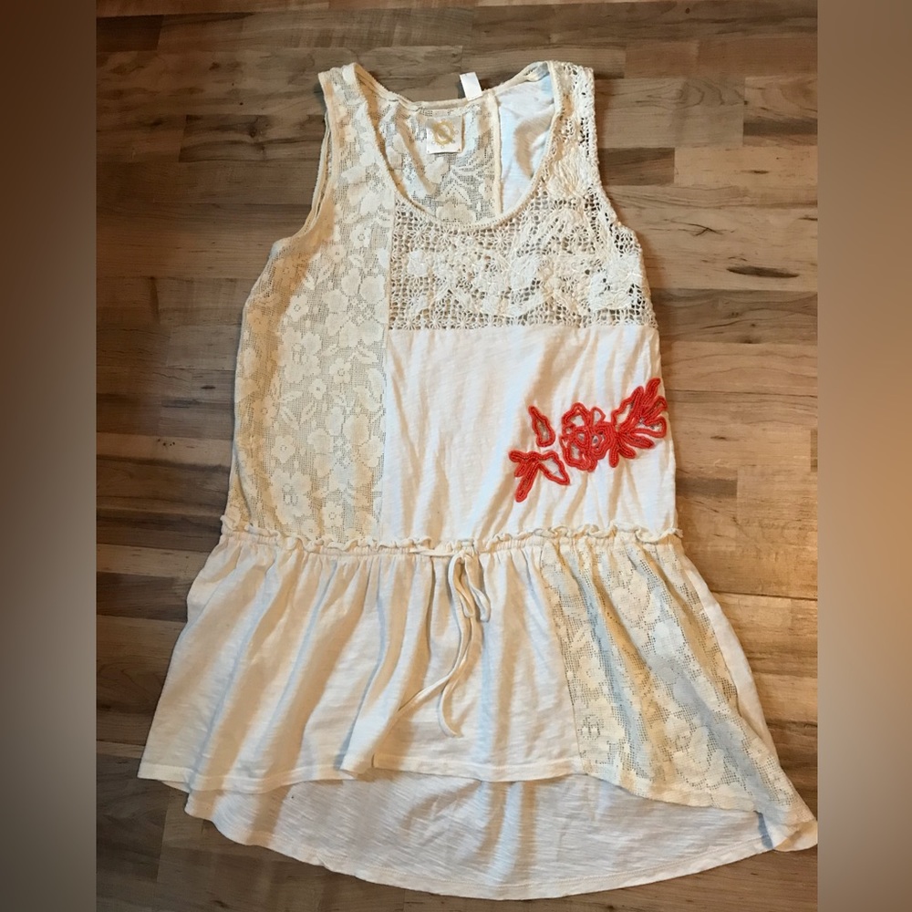Anthro - Ric Rac Beaded Tunic Tank - Picture 2 of 11